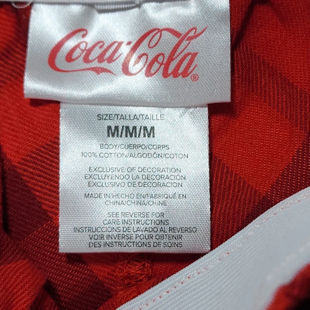 Coca-Cola Red Hoodie and Shorts PJ Set Size Medium
